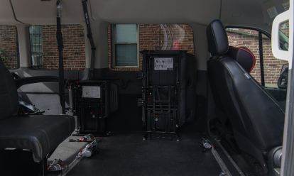 Inside view of an ambulance