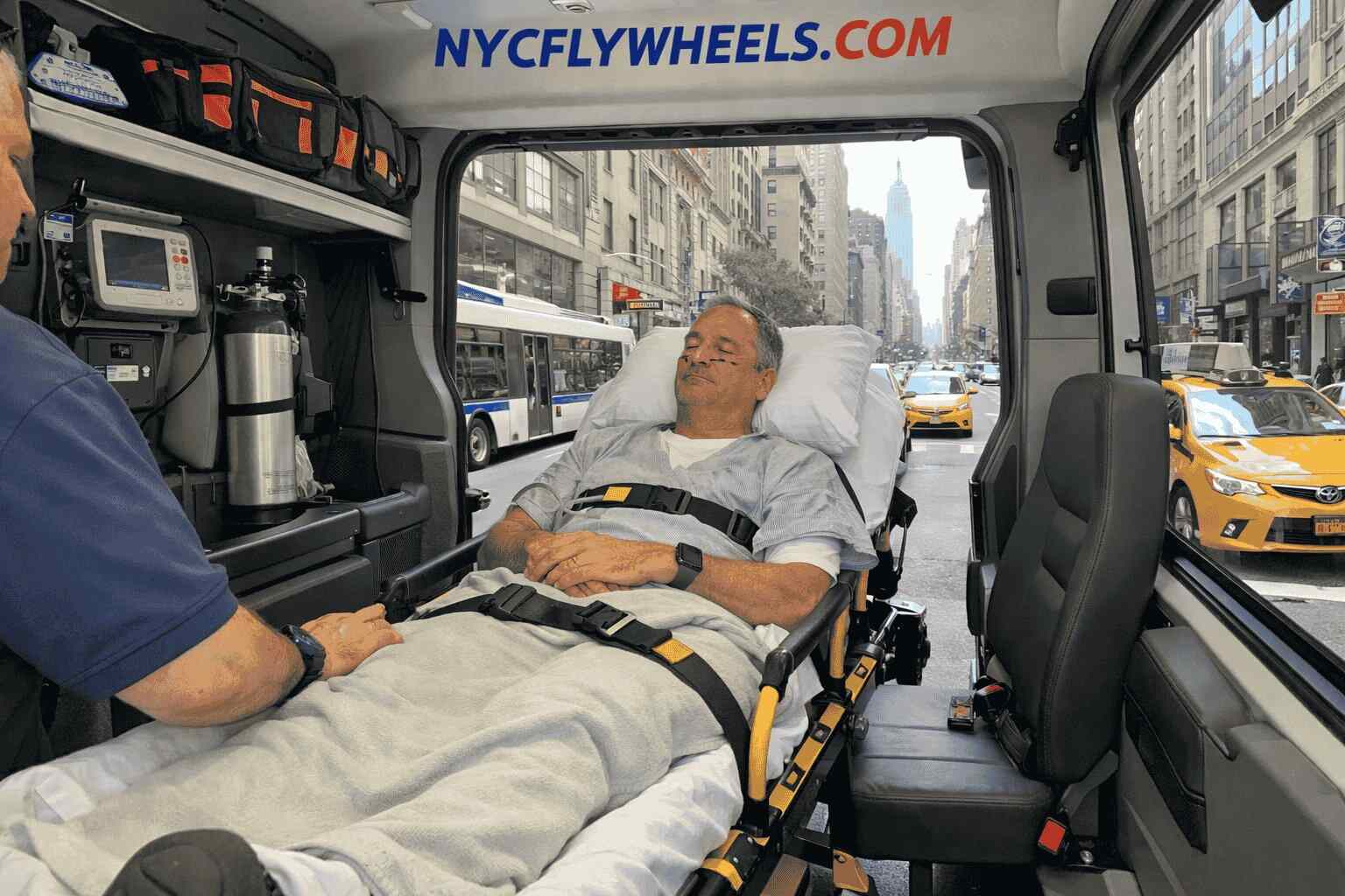 NYC Fly Wheels Stretcher Van